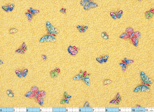 Cloisonne Butterfly Butterflies Yellow